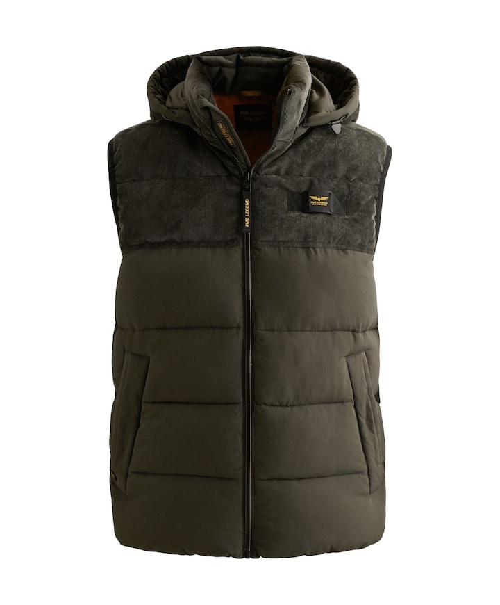Heren bodywarmer groen