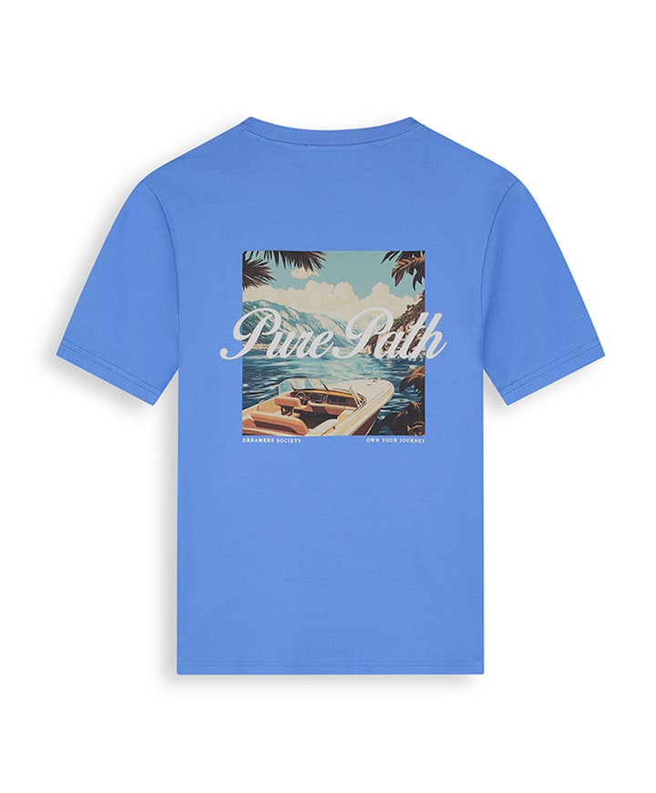 Heren T-shirt blauw