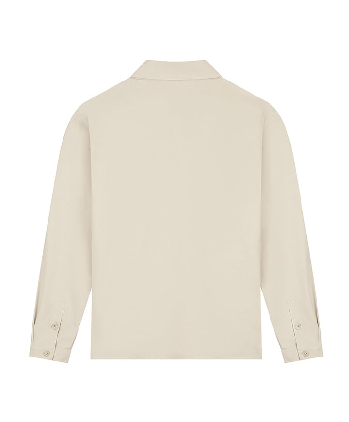 Heren overshirt beige