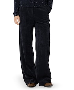 Cord-Wideleg dames broek blauw