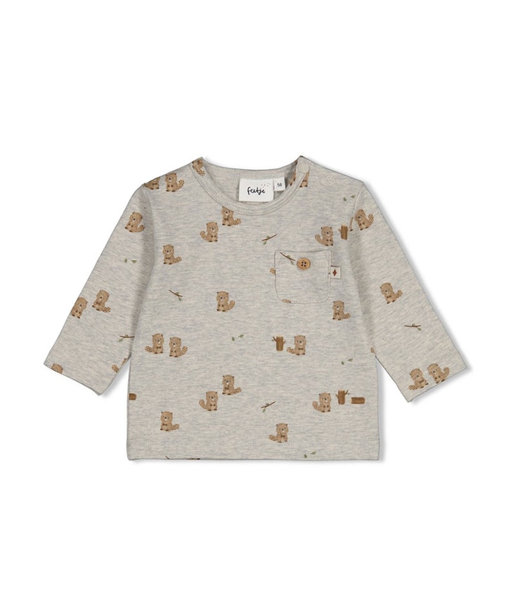 Jongens longsleeve grijs