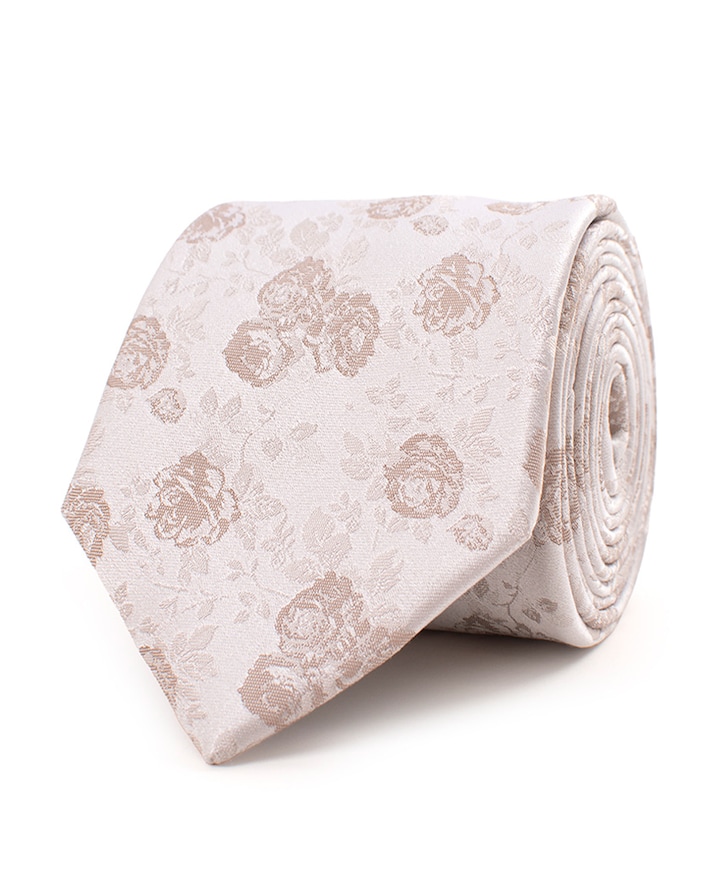 Heren stropdas beige