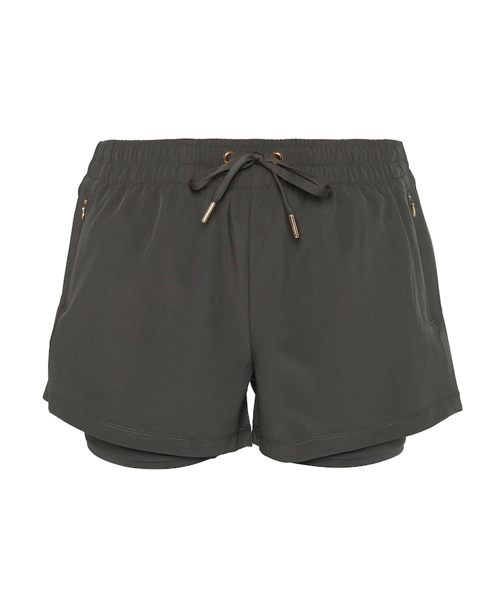 Timmie V2 W 2-in-1 dames short groen