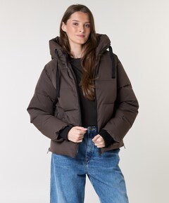 Dames jas bruin