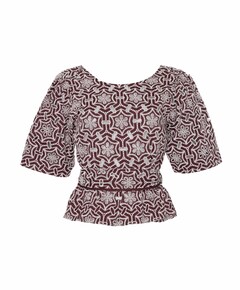 Dames blouse bordeaux