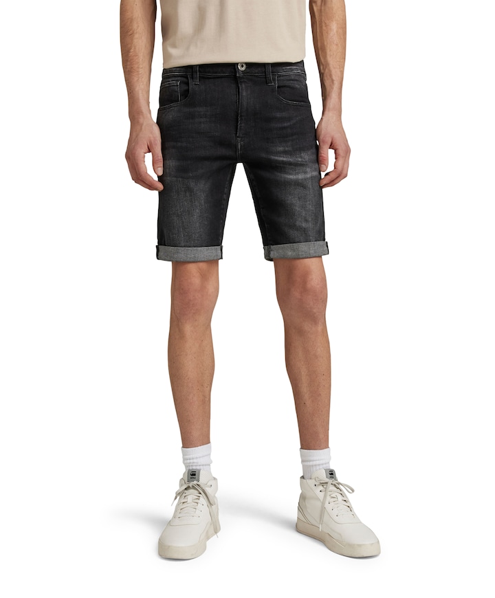 3301 Slim 1\2 heren korte broek grijs