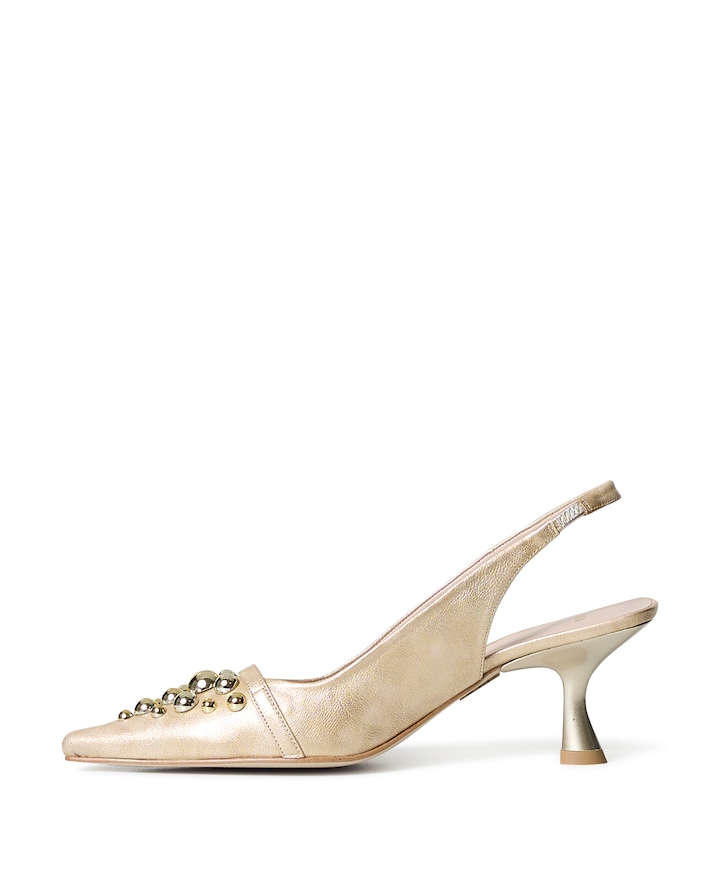 dames slingbacks goud