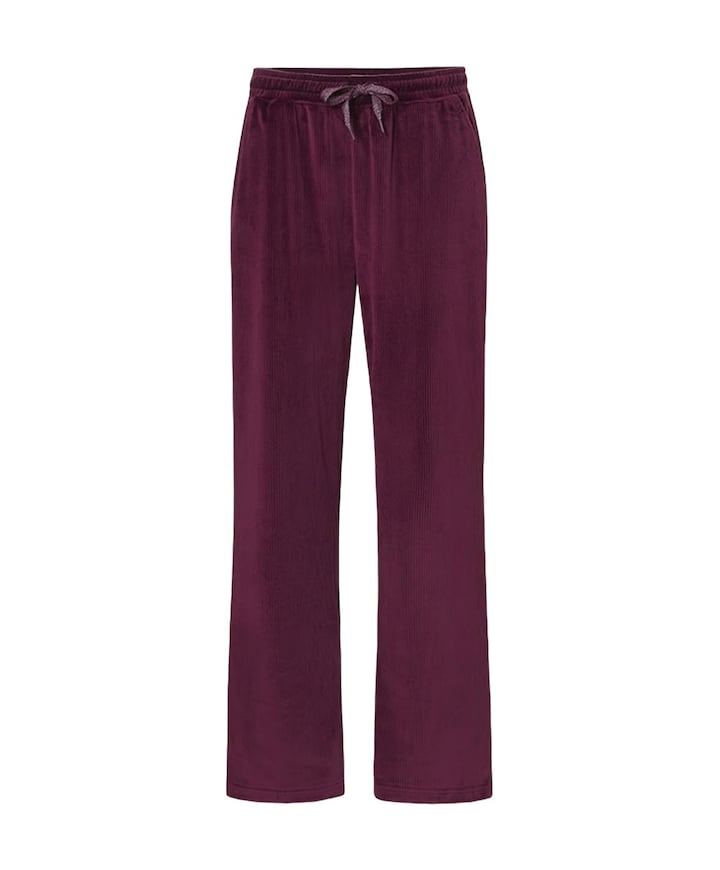 Dames pyjamabroek bordeaux