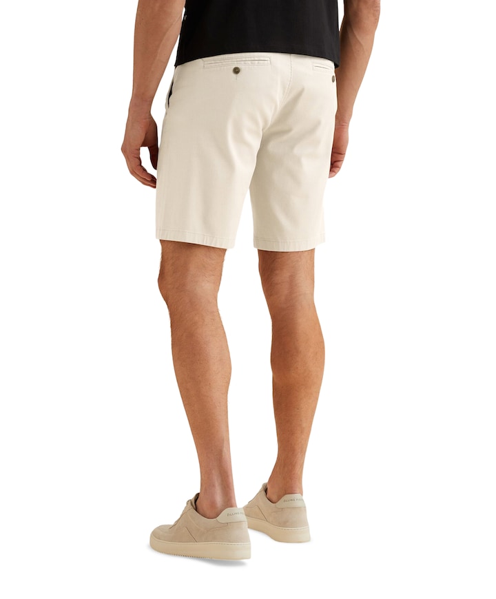 V65 DOBBY STRETCH PAKKET SH heren korte broek wit