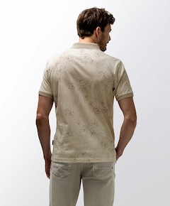 Heren polo beige