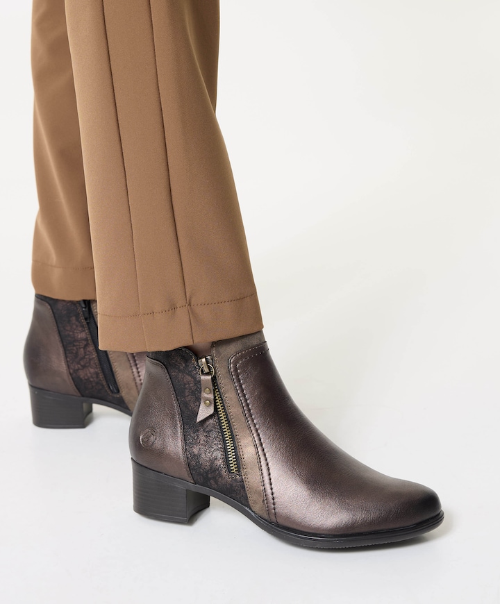 dames enkellaarzen bruin