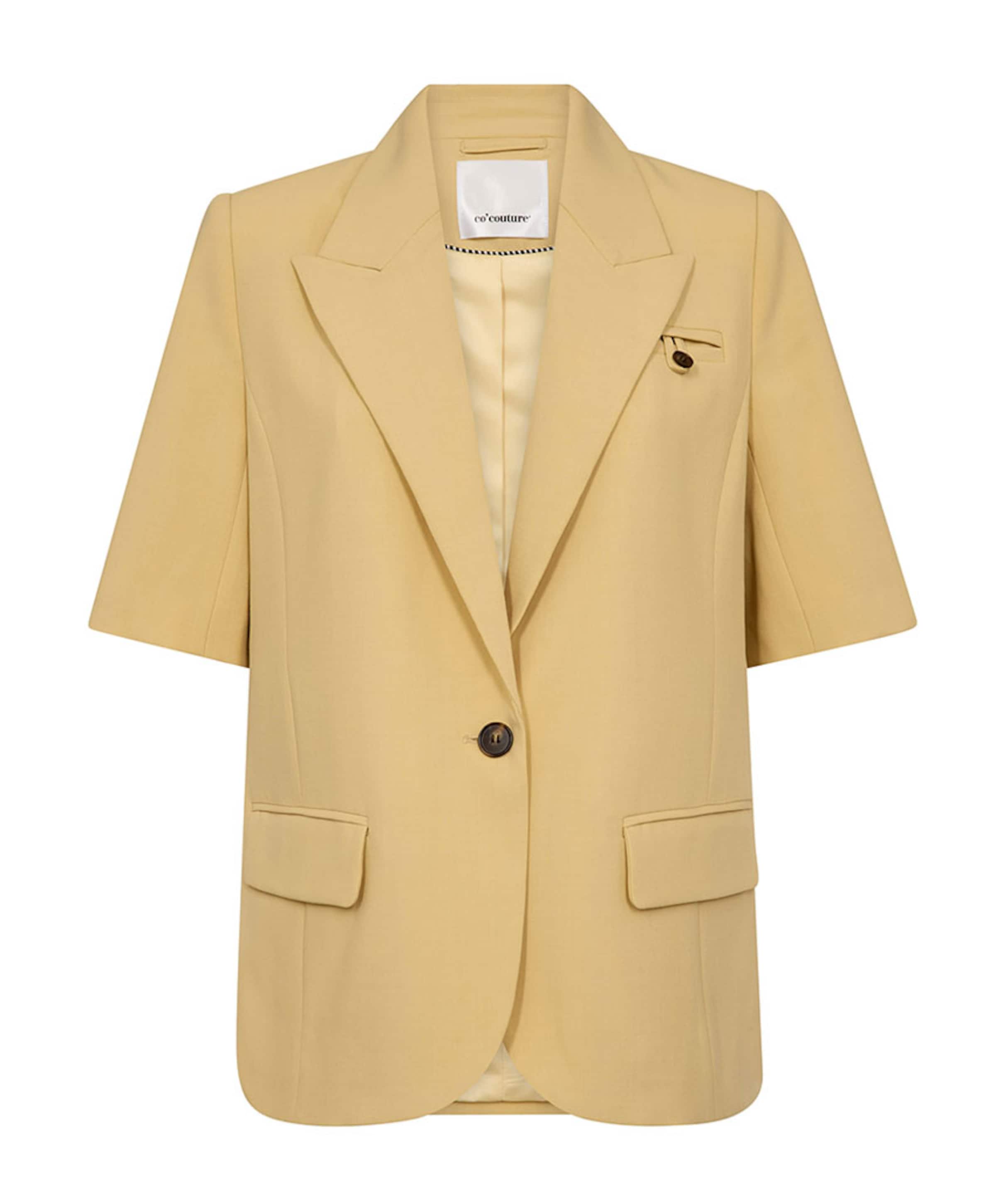 Dames blazer geel