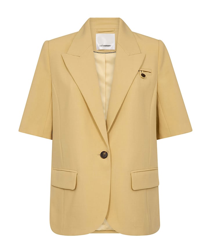 Dames blazer geel
