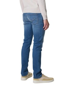 Nick Slim 5 Pocket heren jeans blauw