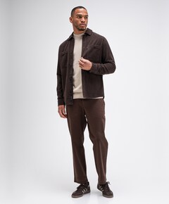Heren overshirt bruin