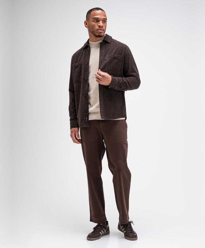 Heren overshirt bruin
