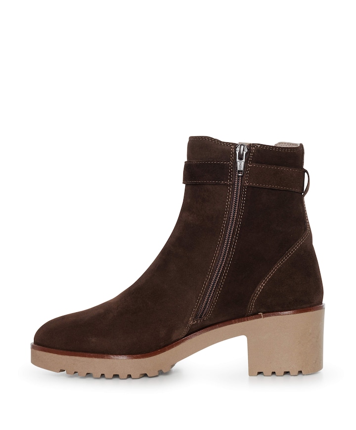 dames enkellaarzen bruin