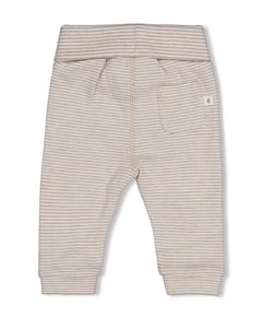 Broek streep uniseks broek  bruin