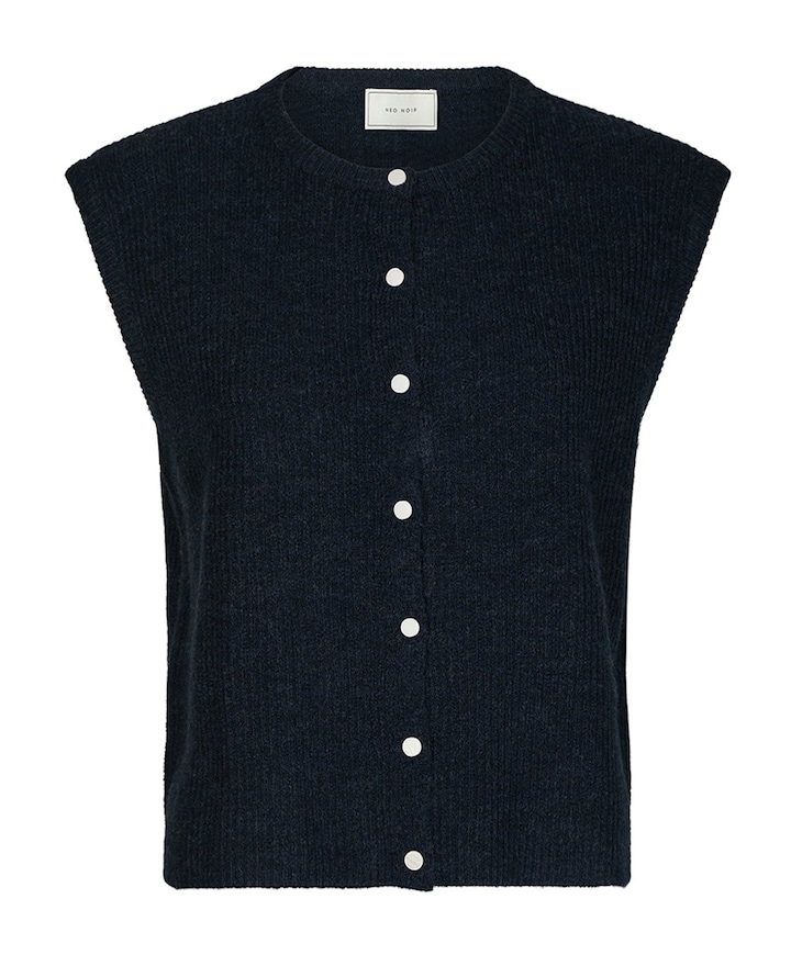 Dames gilet blauw