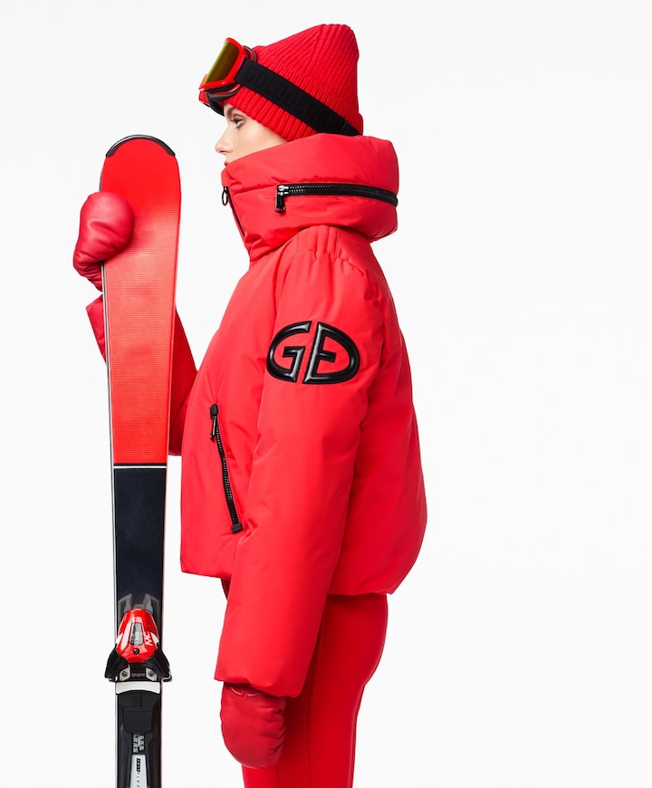 Dames ski-jas rood