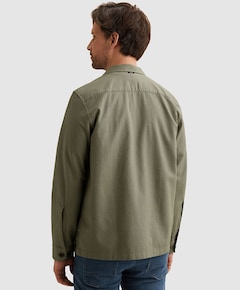 Heren overhemd lange mouw groen