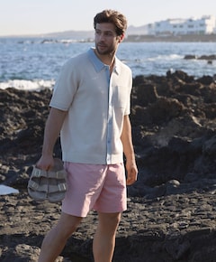 Heren overshirt ecru