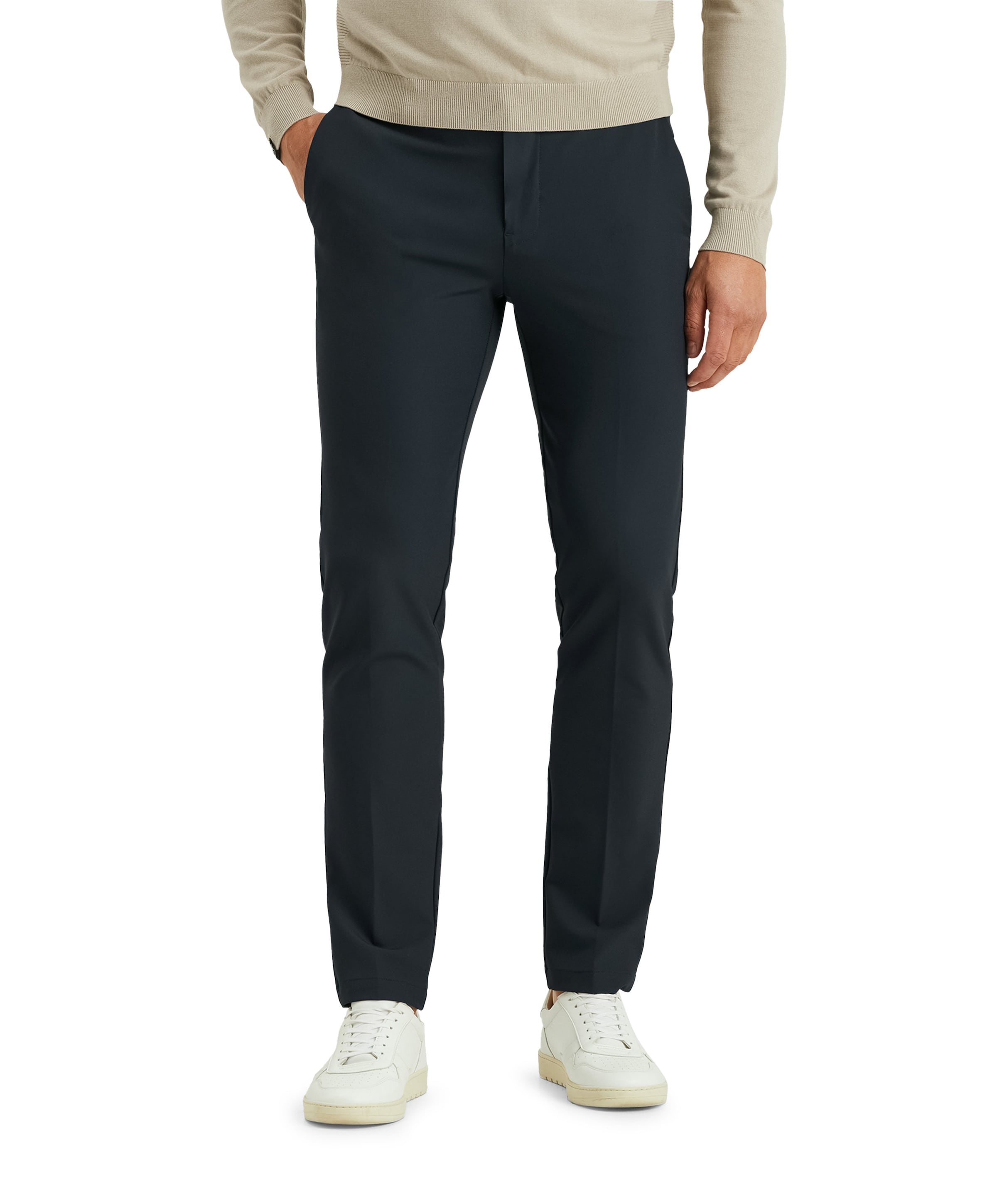 V12 CHINO TECH STRETCH heren broek blauw
