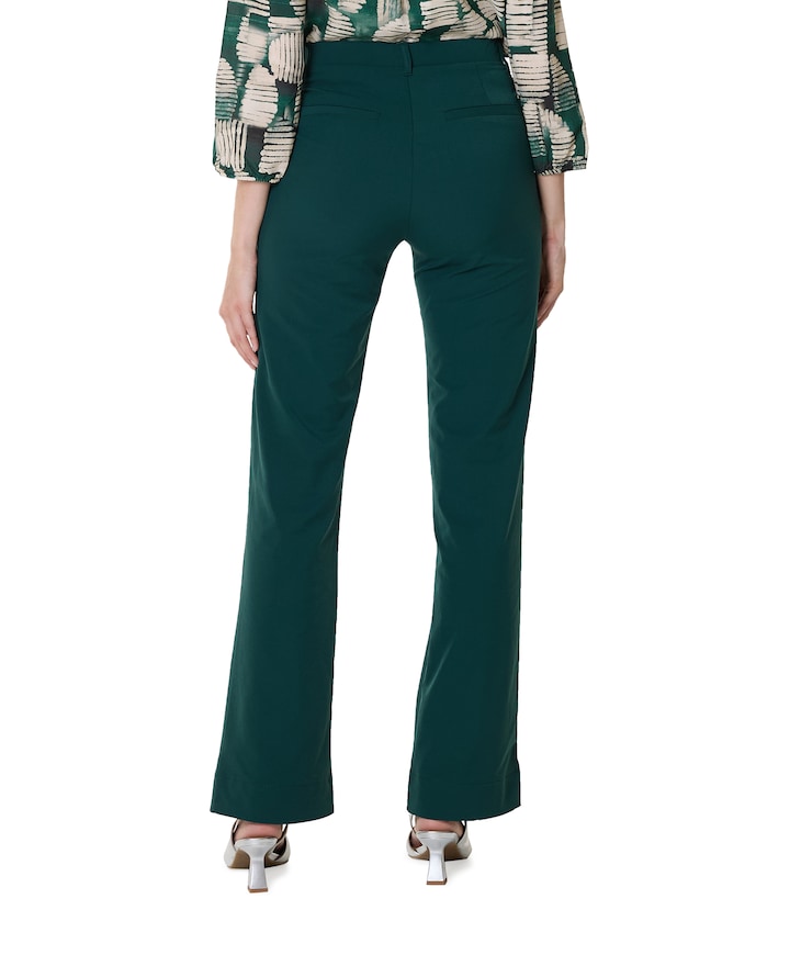 Wide leg travel dames broek groen