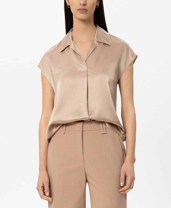 Dames top beige