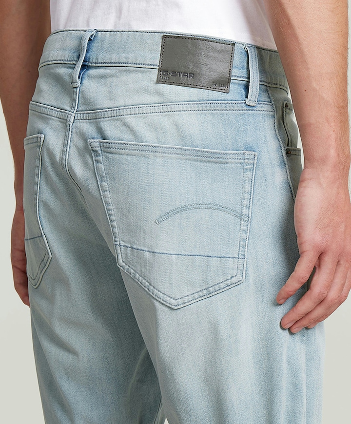 3301 Slim Shorts heren korte broek blauw