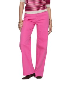 Wide leg dames broek roze