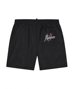 Split swim shorts heren zwembroek zwart