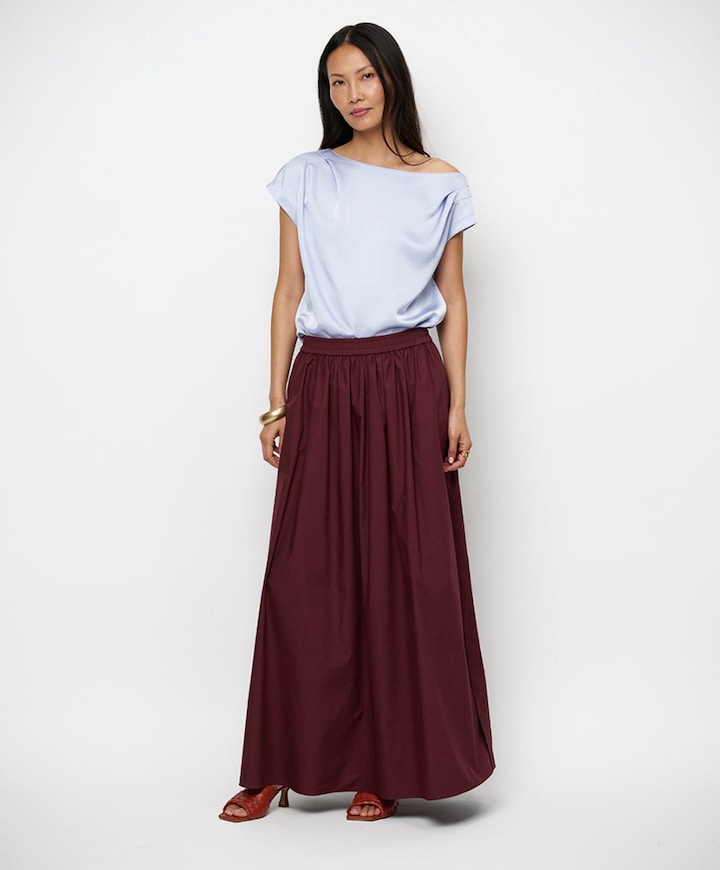 Dames rok bordeaux