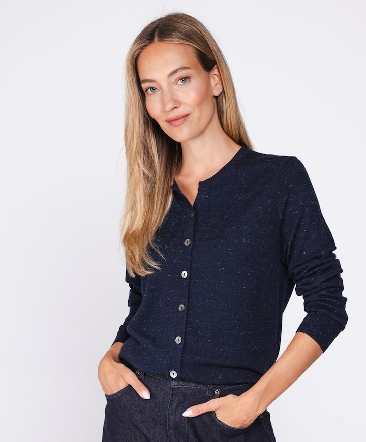 Dames vest blauw