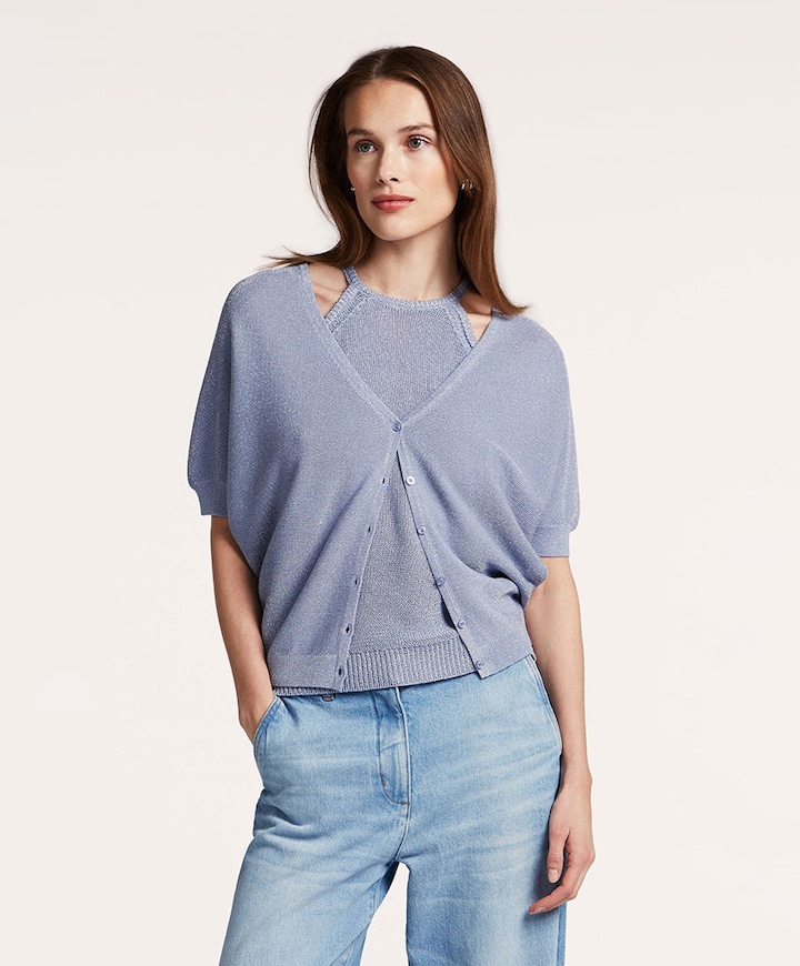Dames vest blauw