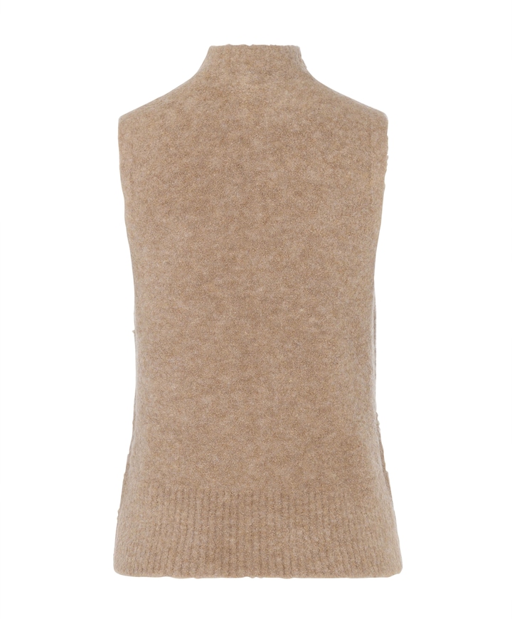 Dames gilet beige