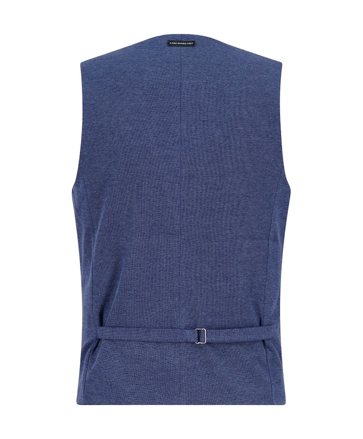 Heren gilet blauw