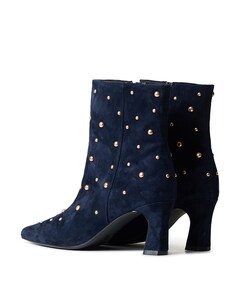 Desdemona dames enkellaarzen blauw