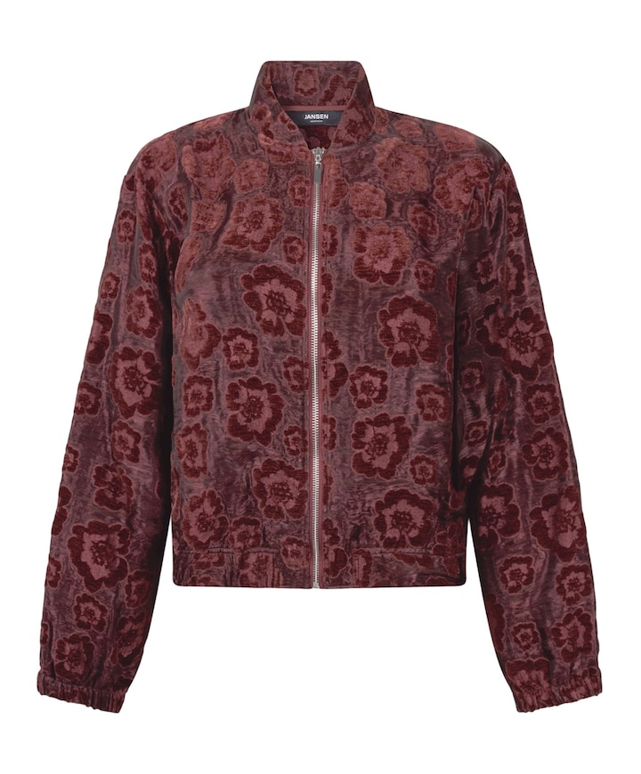 Dames jas bordeaux