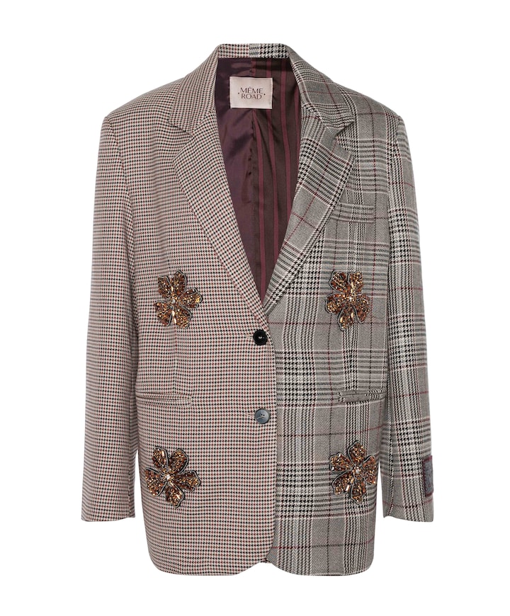 Dames blazer grijs