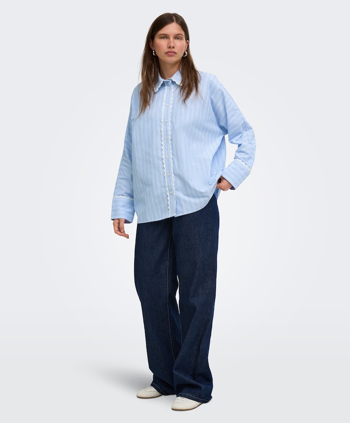 Dames blouse blauw