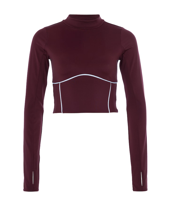 Dames t-shirt bordeaux