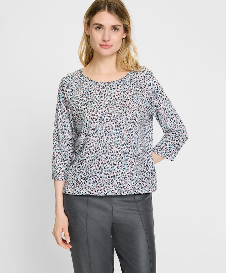 Dames longsleeve blauw