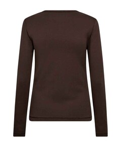 Dames longsleeve bruin