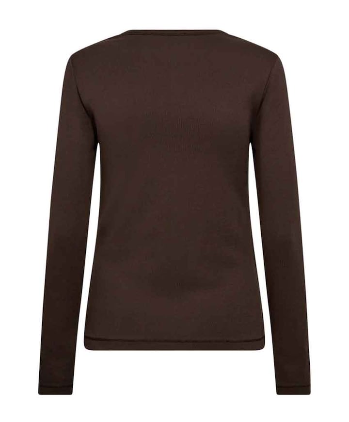 Dames longsleeve bruin