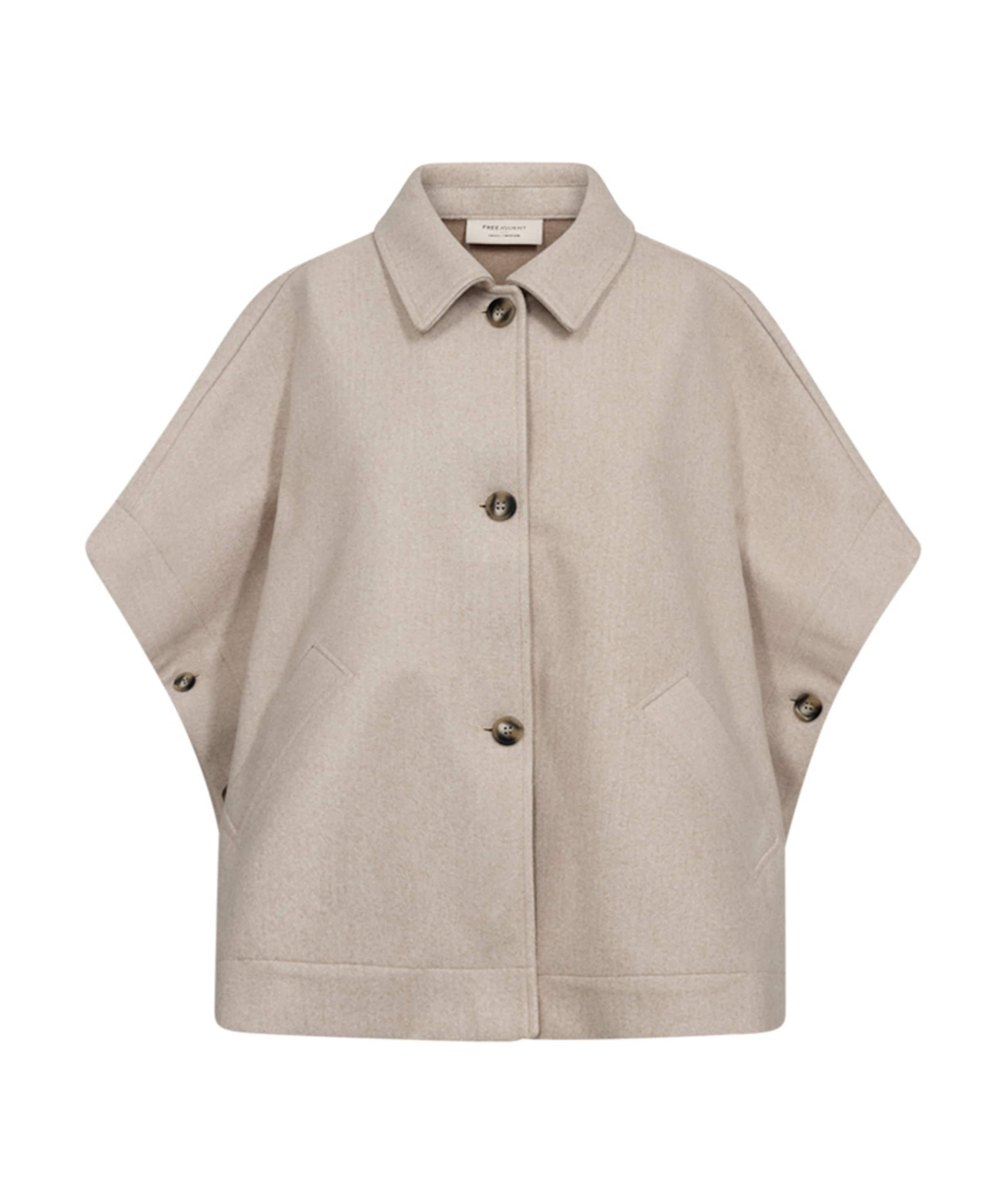 Dames cape beige