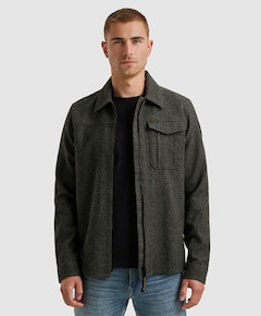Heren overshirt grijs