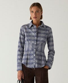 Dames blouse blauw