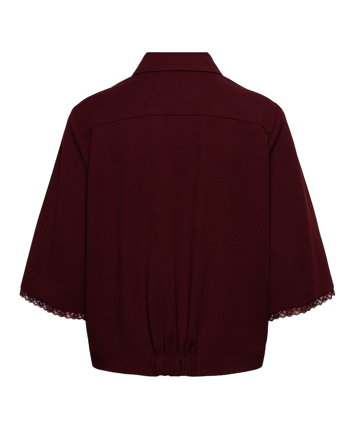Dames jas bordeaux