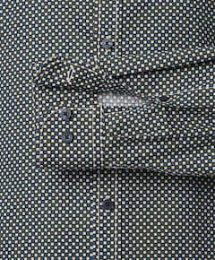 Heren overhemd lange mouw blauw